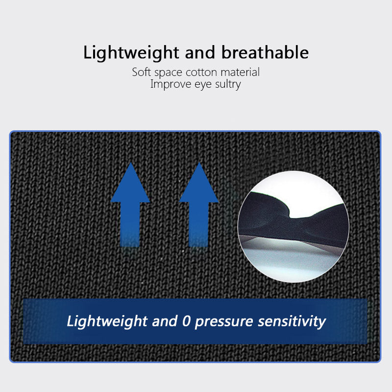 3D Padded Eye Mask for Travel and Relaxation